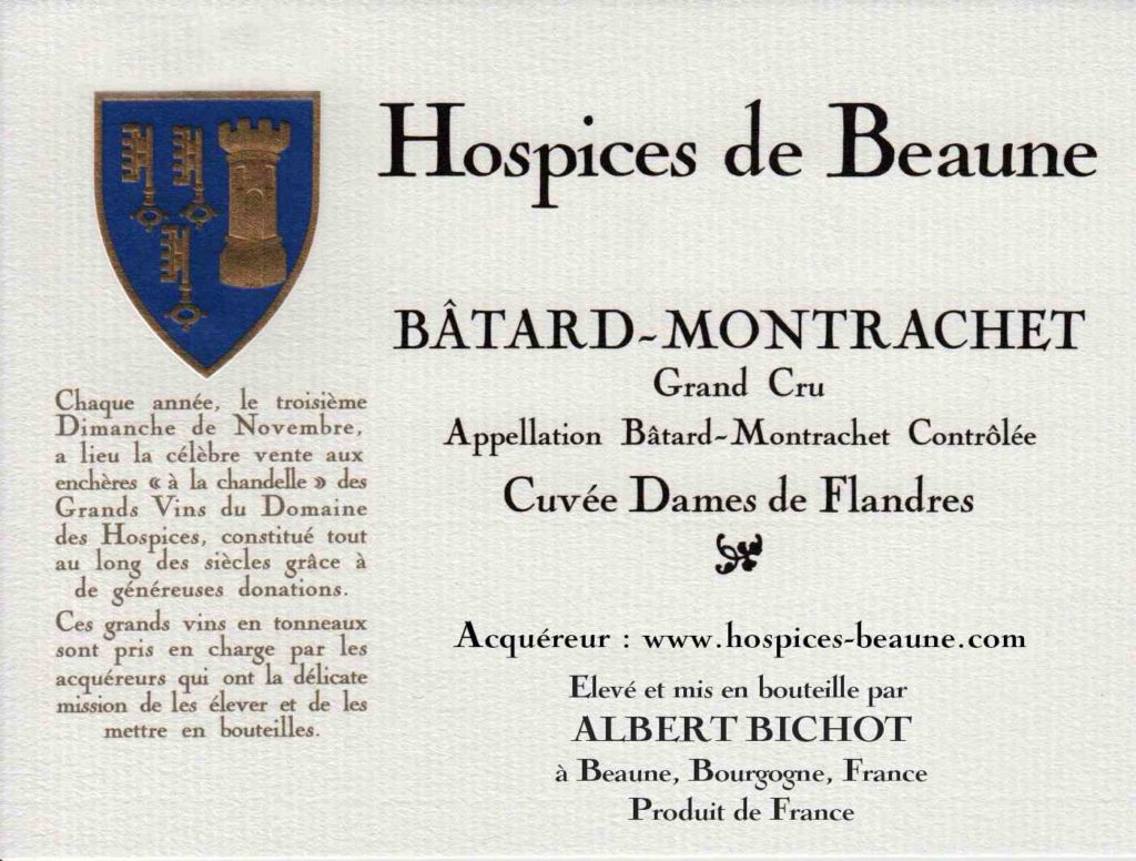 Encheres-auction-HospicesdeBeaune-AlbertBichot-BatardMontrachet-GrandCru-Cuvee-DamesdeFlandres