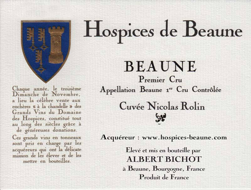 Encheres-auction-HospicesdeBeaune-AlbertBichot-Beaune1erCru-Cuvee-NicolasRollin